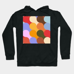 Groovy Geometric Decor - Retro Lava Bubbles No.002 / Cheerful Shades Hoodie